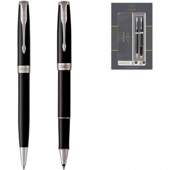 Набор PARKER SONNET LAQBLACK CT роллер и шариковая ручка 2093259 Набор PARKER SONNET LAQBLACK CT роллер и шариковая ручка 2093259